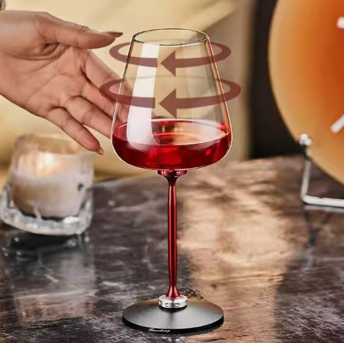 Glass That Spins Can't Be Fall Down -  The Magic Cooling Unique Rotating Spinning Crystal - Glass Red Or White Wine Glasses