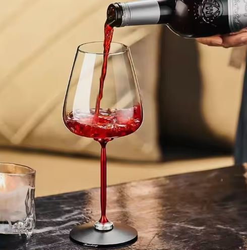 Glass That Spins Can't Be Fall Down -  The Magic Cooling Unique Rotating Spinning Crystal - Glass Red Or White Wine Glasses